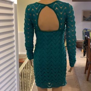 FREE PEOPLE Teal Green Mini DRESS.